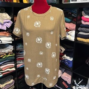 #345. 🪷Dandelion shirt 🪷 large olive green